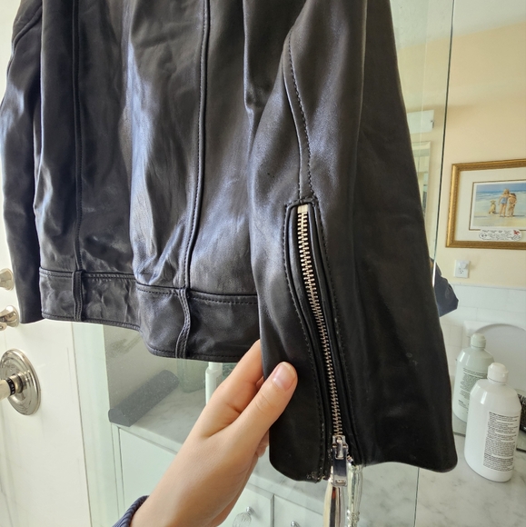 Zara Genuine Sheep Leather Jacket - size extra small - Picture 10 of 12